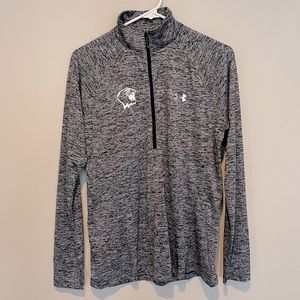 Northwestern University Lightweight Grey Long Sleeve Quarter Zip